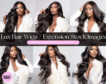 Zdjęcia stockowe Lux Hair: Afroamerykańska modelka, zdjęcia urody (pobieranie cyfrowe)