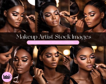 MUA Bundle - 15 Makeup Artist, Lash Beauty Stock Photo, Make Up Branding, Lash Stock Photos, Wig Model Stock Photos, Beauty Model