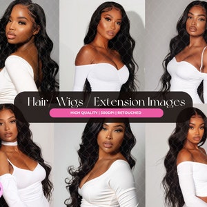 LADY ELEGANCE BUNDLE  - 15 Stock Image Bundle African American Model, Beauty Stock Photos, Hair Stock Photos, Wig Stock Photo