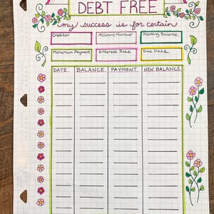 Schuldenvrije tracker Uitbetalingsgrafiek Budgetteringstool 12 maanden