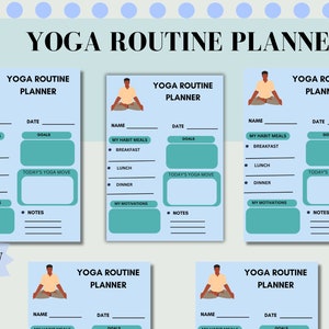 Digital Yoga Routine Planner - Stay Zen and Organized with Ease