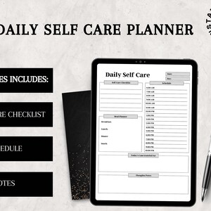 Daily Self Care Planner, Self Care Planner, Self Love Planner, Printable Planner, Self Care Checklist, Self Care Schedule Digital Planner