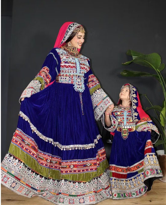 Afghan Tradition Handcrafted Matching Attire for Couples and