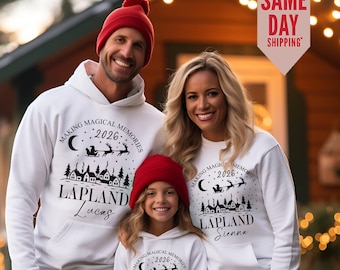 personalised family Lapland Hoodies 2026, Matching Family Hoodies, Lapland Reveal, Lapland Jumpers, Family Jumpers, Lapland Hoodies 2026