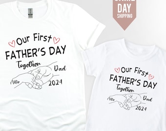 First Father's Day Matching T-Shirt Set: Daddy & Kids Fistbump Apparel