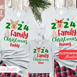 Custom Raindeer Tshirt, Family Christmas Together Shirt, Custom Family Christmas Shirt, Making Memories Together, Xmas Family Matching Shirt