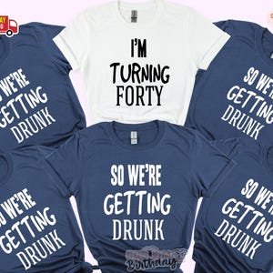 I&#39;m turning Fourty shirt, 1995 Birthday T, Girls 21st 30th 40th 50th 60th 70th 80th Birthday T shirt for Women, Funny Birthday Party Shirts