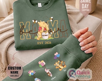 Mama Bear Sweatshirt, Custom Mothers Day Shirt with Names, Custom Mama Bear Sweatshirt, New Mom Gift, Sweatshirt gift for Mum, Mama to Be T
