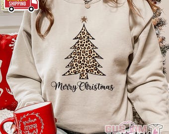Vrolijke kerstboomtrui, kersttrui dames, kersttrui familie, kerstsweaters voor vrouwen, kerstcadeau dames