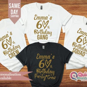 60th Birthday Queen Shirt, 60th birthday gifts for women, Birthday Crew Shirt,1965 Group Shirts , 50th Birthday Party top,Happy Birthday tee