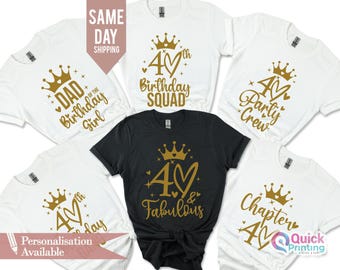40th Birthday Squad Shirt: 1985 Group Matching Tee