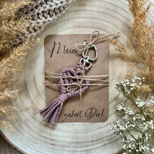 Gift idea macrame Valentine's Day wedding small attention Trailer Heart image 3
