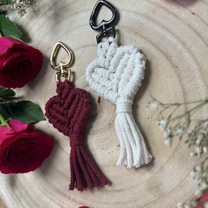 Gift idea macrame Valentine's Day wedding small attention Trailer Heart image 5