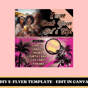 Travel Agent DIY Flyer Template - Editable In CANVA