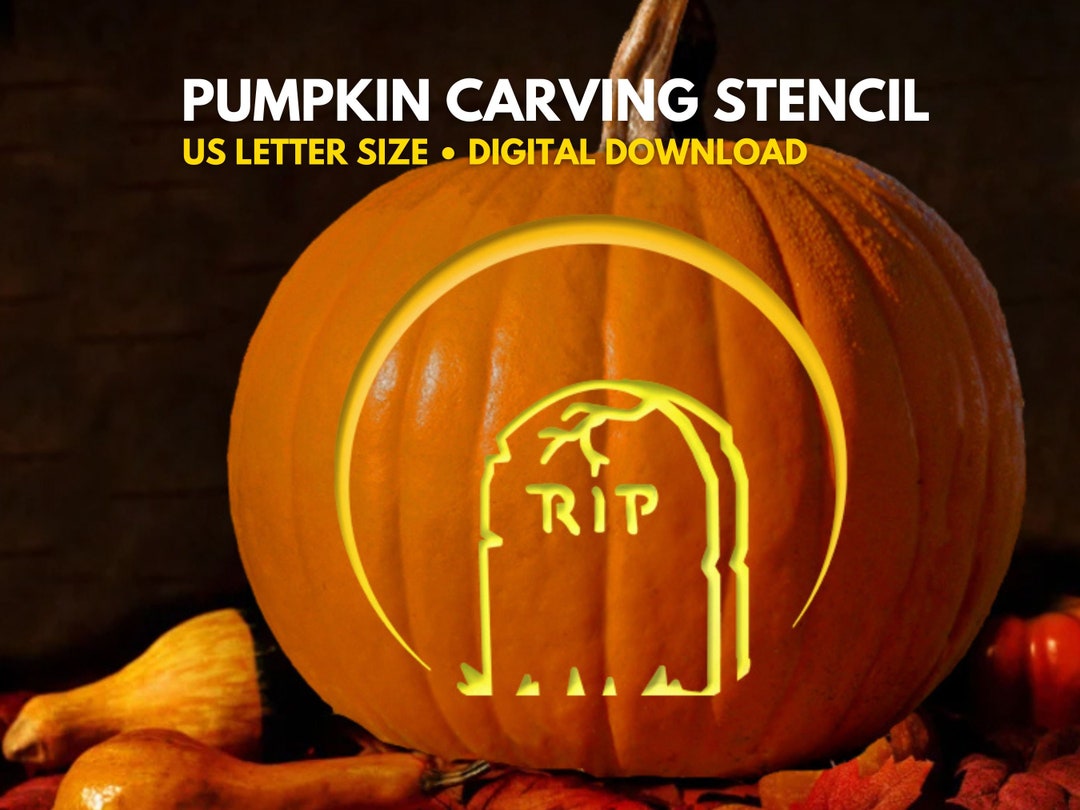 Tombstone Pumpkin Carving Template Tombstone Pumpkin Carving Template