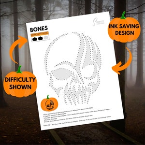 Skull Pumpkin Carving Stencil PRINTABLE | Halloween Pumpkin | Pumpkin ...