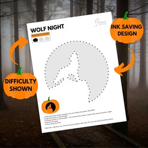 Wolf Pumpkin Carving Stencil PRINTABLE | Halloween Pumpkin Template ...