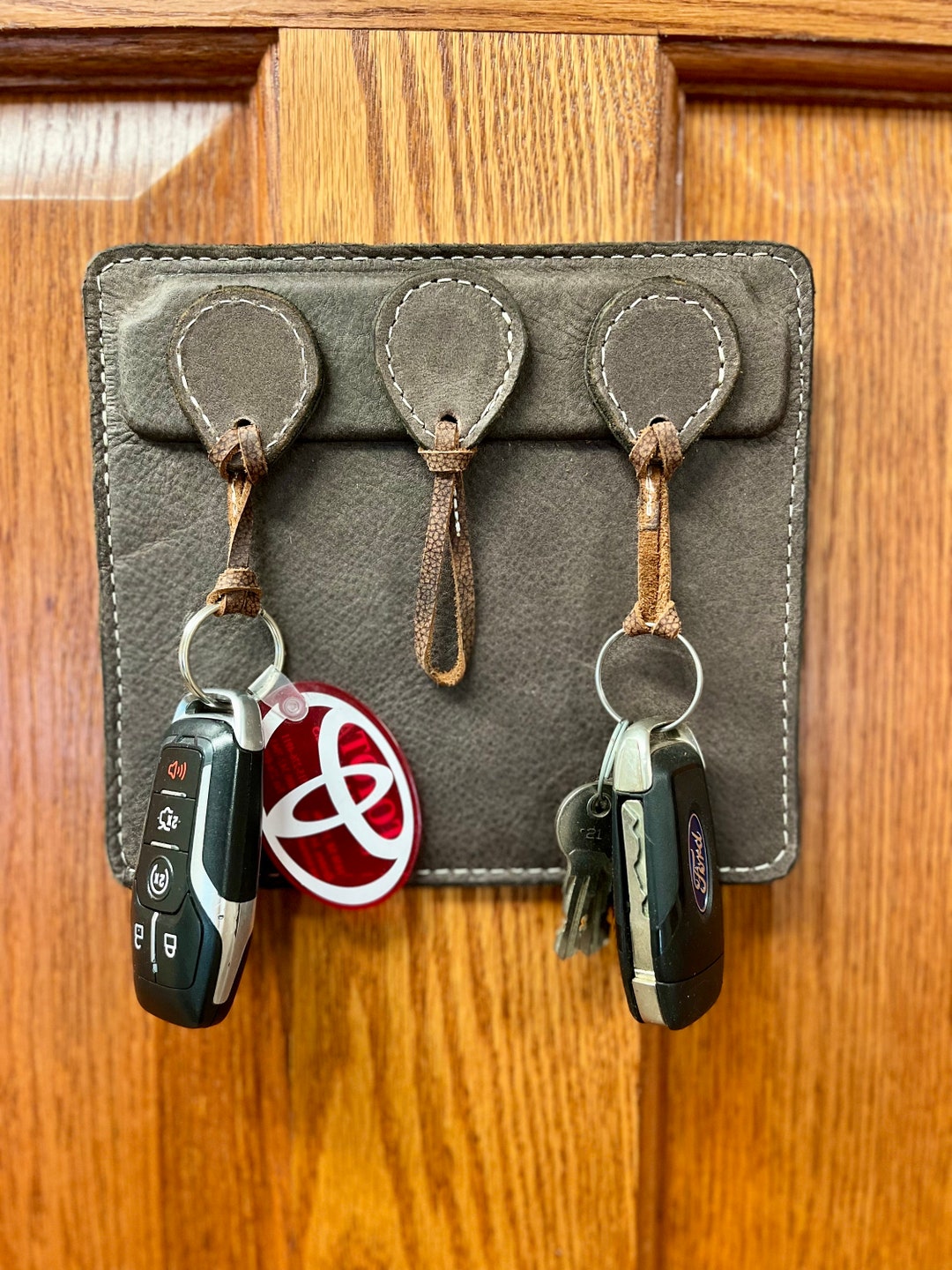 Magnetic Key Holder Leather Wall Mounted - Etsy
