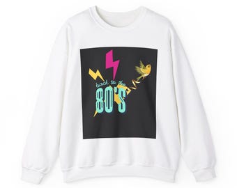 Retro 80s Crewneck Sweatshirt: Nostalgic Vibe Apparel