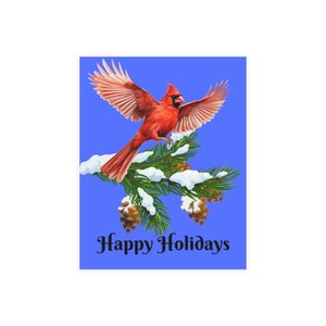 Paquets de cartes postales (enveloppes incluses), cartes de Noël cardinales, cartes postales cardinales de Noël, cardinaux de joyeuses fêtes, paquet de cartes de Noël