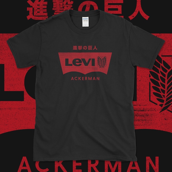 Angriff On Titan Levi Ackerman T-Shirt von Wicked Anime (Eren Yeager, Mikasa Ackerman) AOT, Anime, Hentai, Manga, Strauss