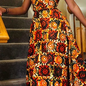Backless African dress, African clothing, designer clothing, kente dress, African fashion, African dress, African print dresses for women
