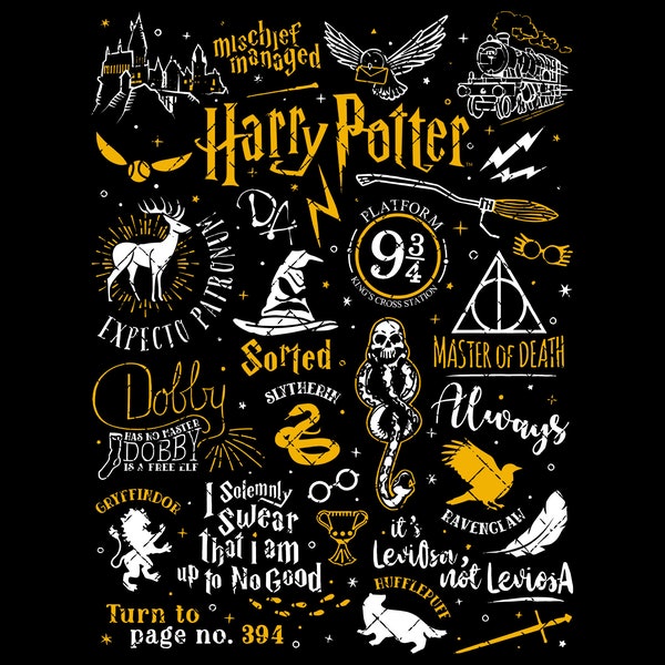 Ha.rry Potter PNG, Hogwarts House Png, Wizarding World, Universal Studios, Sublimation Printing Design, Instant Download