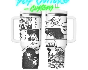 40 oz Wolf Demon Anime Tumbler Laser Engraved