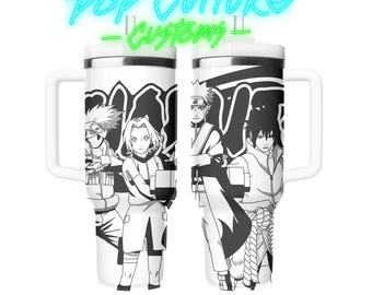 Pirate Anime Tumbler: Laser Engraved 40oz Insulated Travel Mug