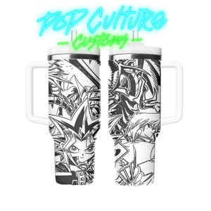 40 oz Card Game Anime Tumbler Laser Engraved