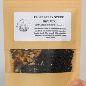 Organic Elderberry Syrup Dry Mix: DIY Herbal Immune Support