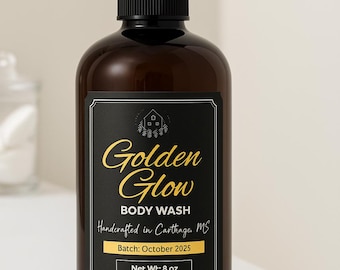 Handmade Honey Body Wash: All Natural, Helichrysum, Orange & Cedarwood