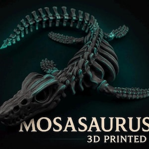 Flexi Factory Print-in-Place Skeleton Mososaurus|| Dinosaur - Articulating Sensory Fidget Toy