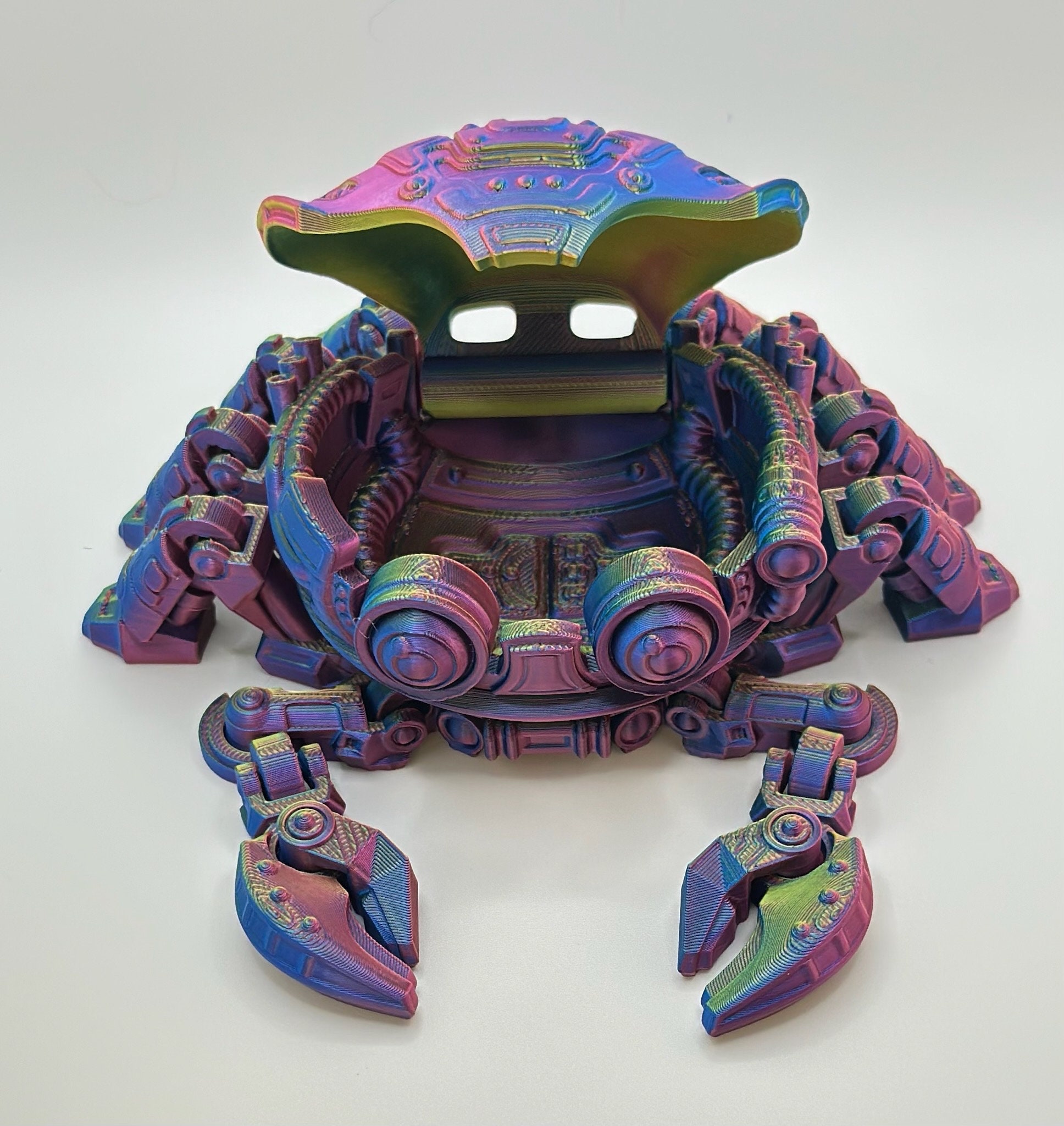 3D Printed Cyber Crab Fidget Toy – Articulated Robot With Hidden