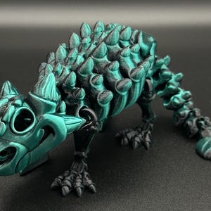 Flexi Factory Print-in-Place Skeleton Ankylosaurus || Dinosaur - Articulating Sensory Fidget Toy