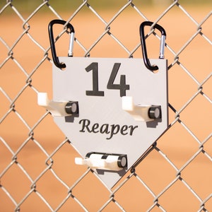 Customizable Dugout Organizer - 3D printed softball/baseball organizational equipment - Perfect gift for your sports enthusiast