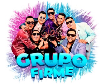 Grupo Firme digitaal downloadbestand PNG, sublimatie Eduin Caz