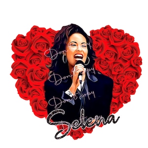 Selena Quintanilla PNG digital download file, sublimation