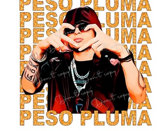 Peso Pluma png-sublimatie, digitaal downloadbestand