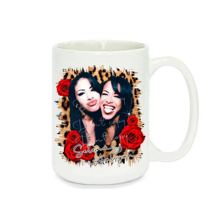 Selena and Aaliyah PNG Red Roses Leopard, Digital Download File ...