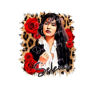 Selena Quintanilla PNG digital download file, sublimation