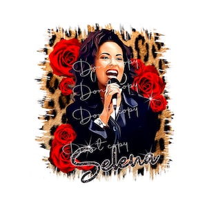 Selena Quintanilla PNG digital download file, sublimation