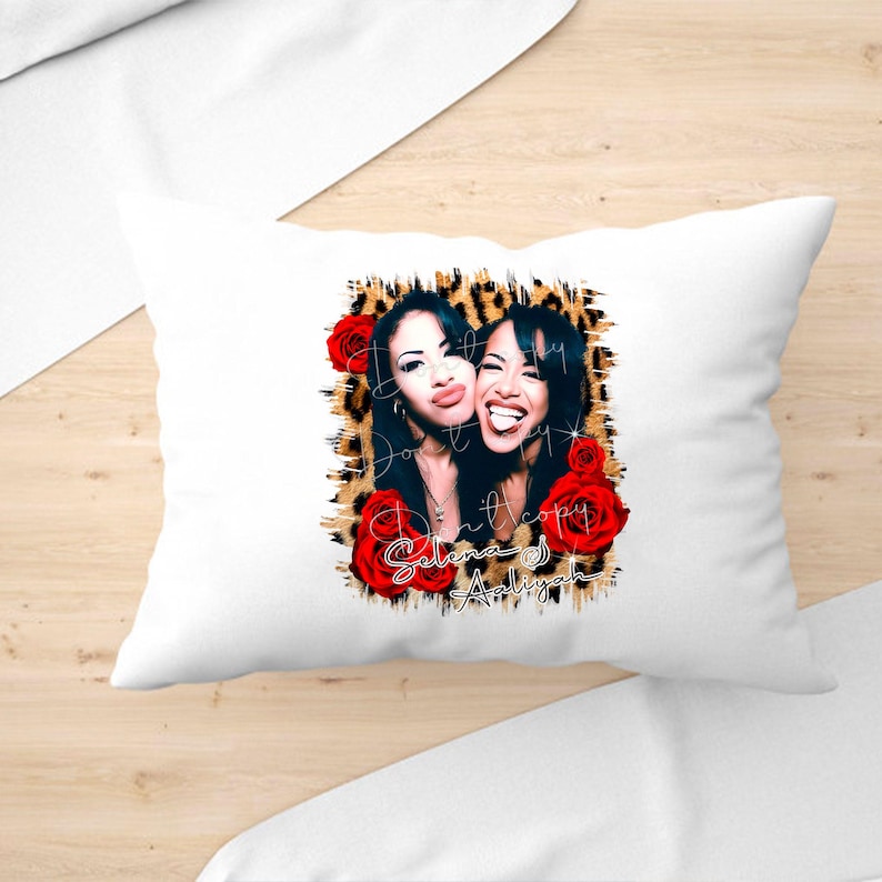 Selena and Aaliyah PNG Red Roses Leopard, Digital Download File ...