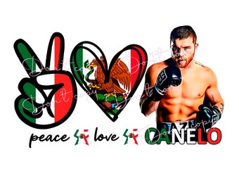 Canelo Alvarez PNG-sublimatie vredesliefde