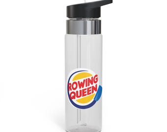 Rowing Queen Water Bottle with Name Personalization | 20oz Rowing Water Bottle