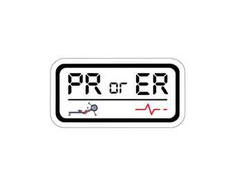 PR or ER ERGO Sticker | Die Cut Vinyl Sticker, Crew & Rowing Decal