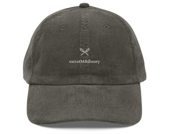 extraOARdinary Embroidered Cap | Corduroy Vintage Rowing Team Baseball Hat
