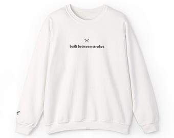 Built Between Strokes | Embroidered Crewneck Sweatshirt | Rowing Team Gear
