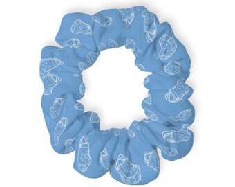 Clog Shoe Rowing Scrunchie (Light Blue) | Rowing Gear Hair Accessory