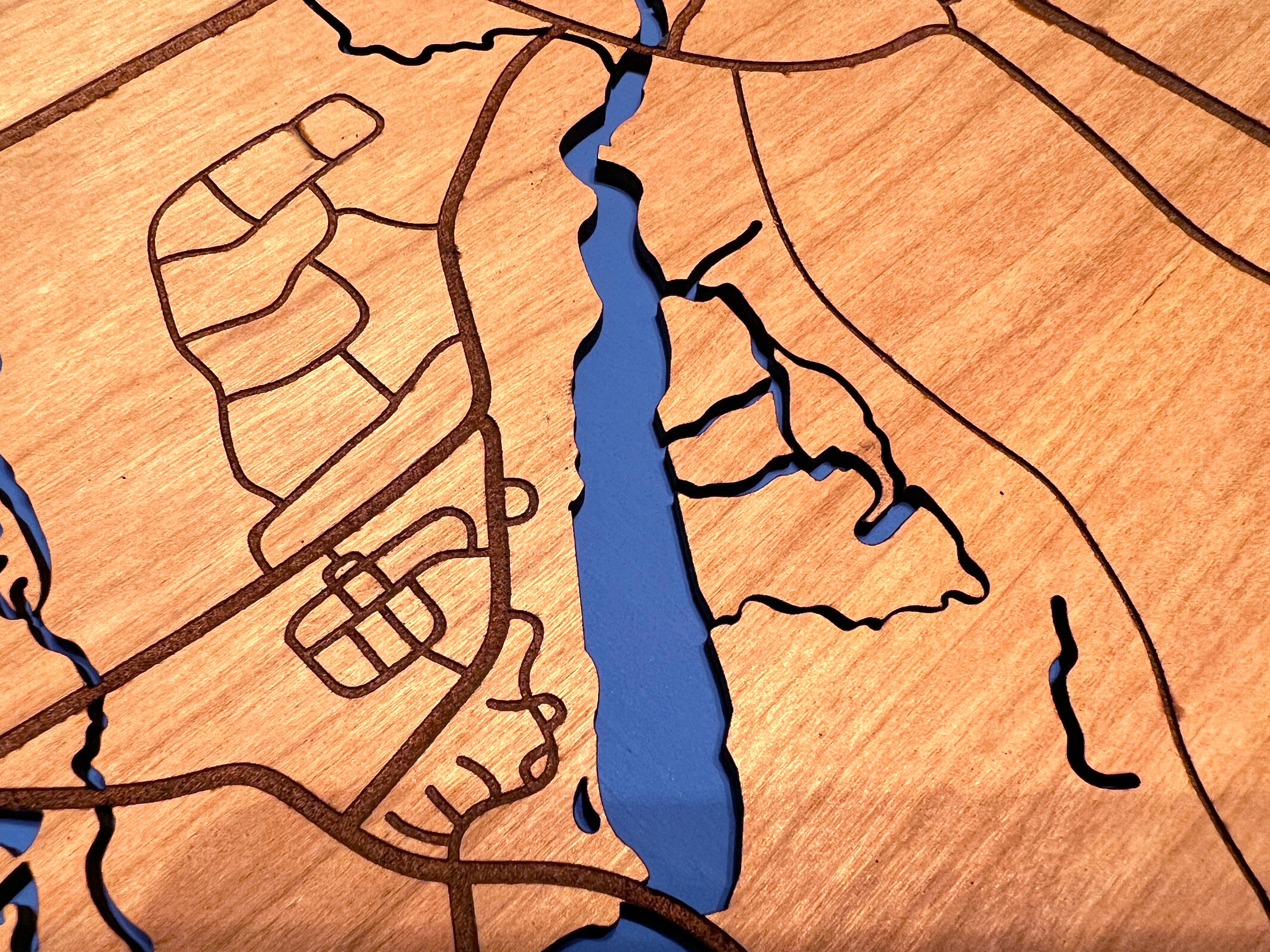 Head of the Fish Regatta 3D Holzkarte mit Ruderer und Ruderteams